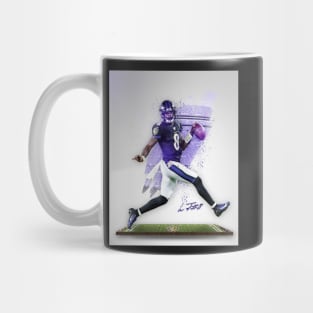 Lamar Baltimore Sports Art Mug